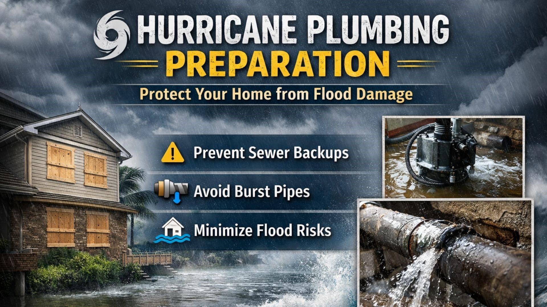 Hurricane Plumbing Preparation: Protect Your Home from Flood Damage