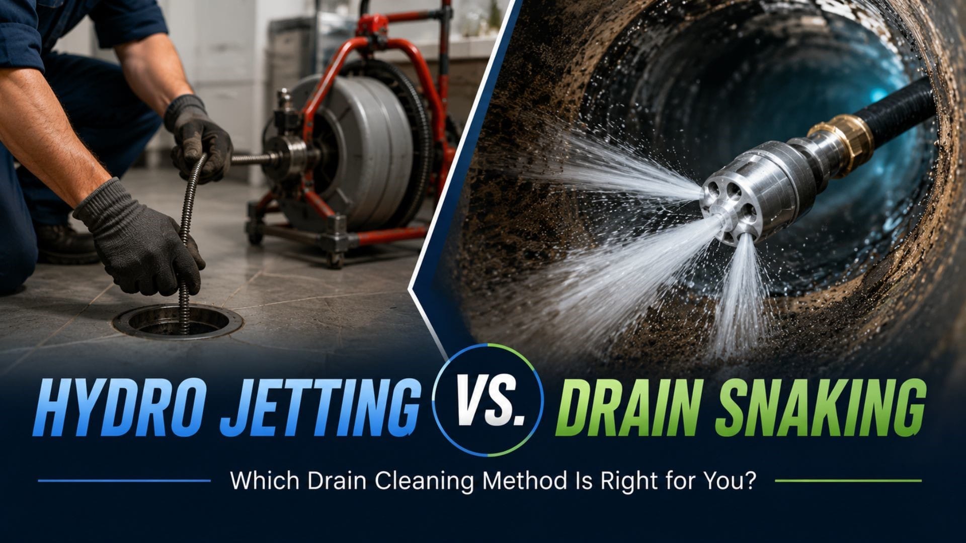 Hydro Jetting vs. Drain Snaking